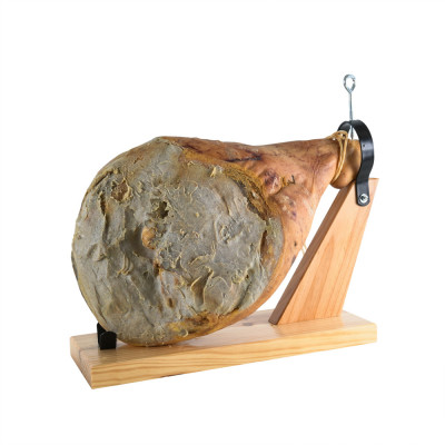 Jambon De Bayonne IGP Entier À L'os 7.5 Kgs Env avec son Support et Couteau  À Jambon