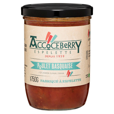 Poulet basquaise maison Accoceberry