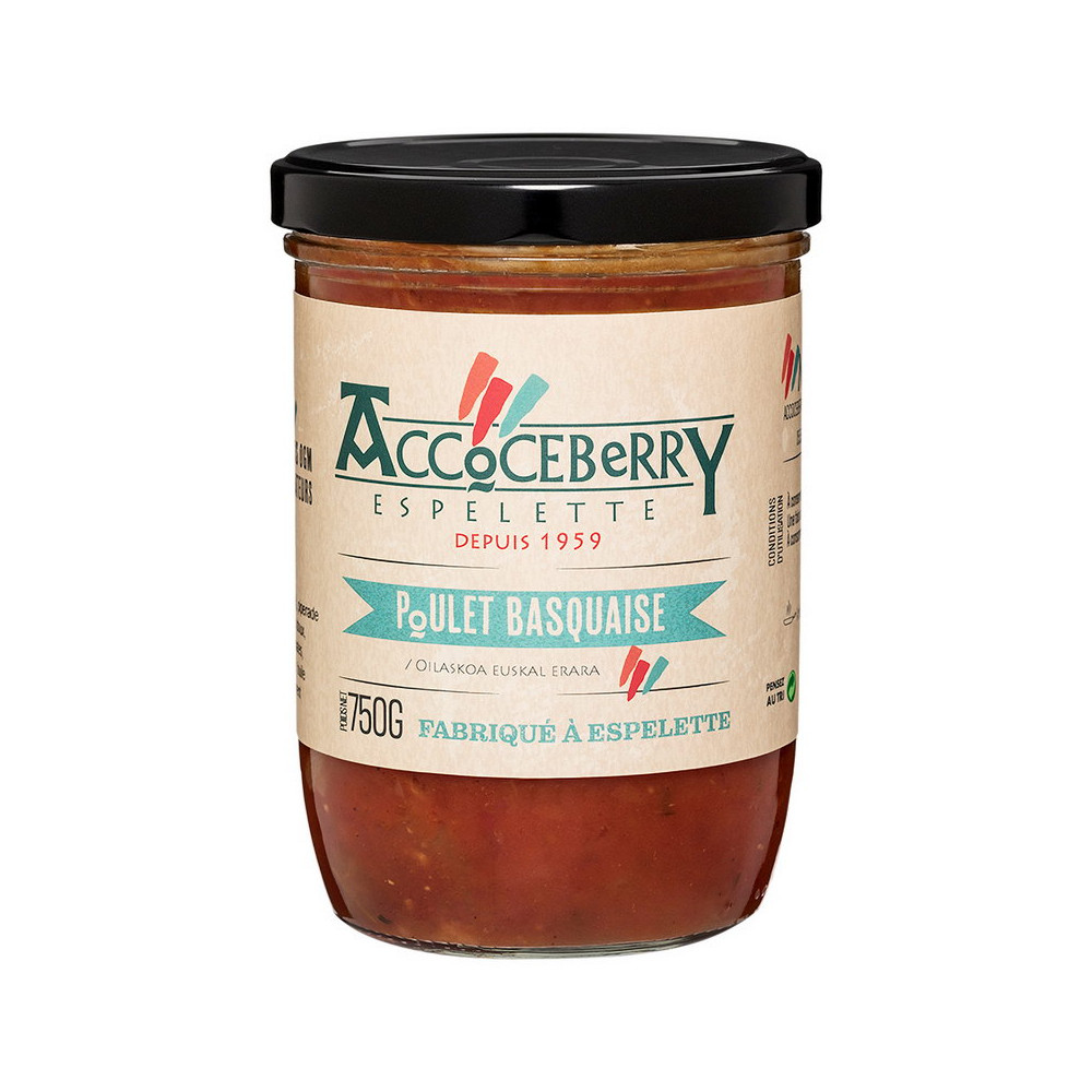 Poulet basquaise maison Accoceberry