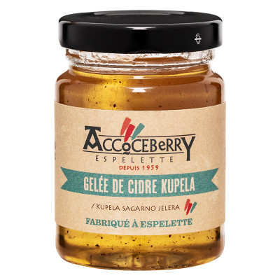 Gelée de cidre maison Accoceberry et Kupela