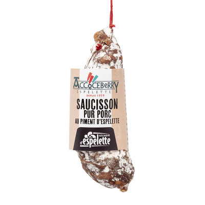 Saucisson maison Accoceberry au piment d'espelette