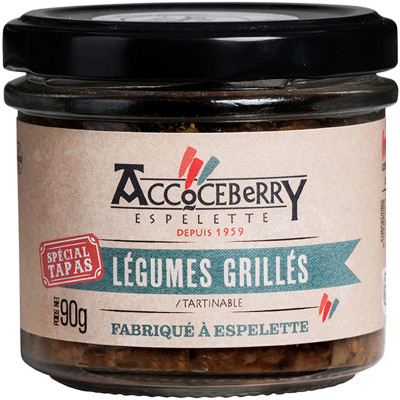 Tapas légumes grillés