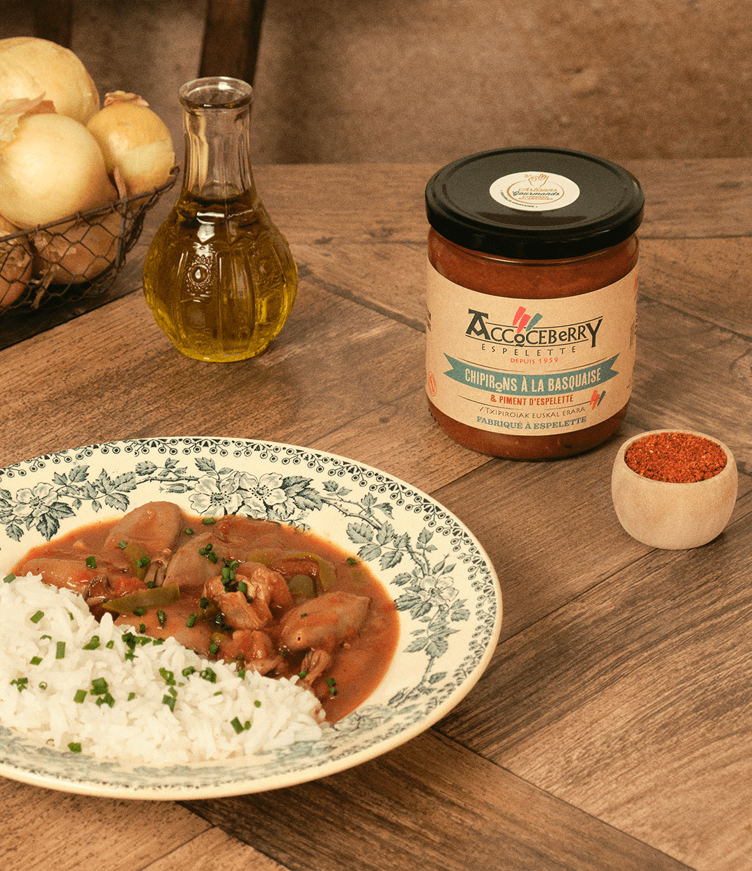 Chipirons à la basquaise