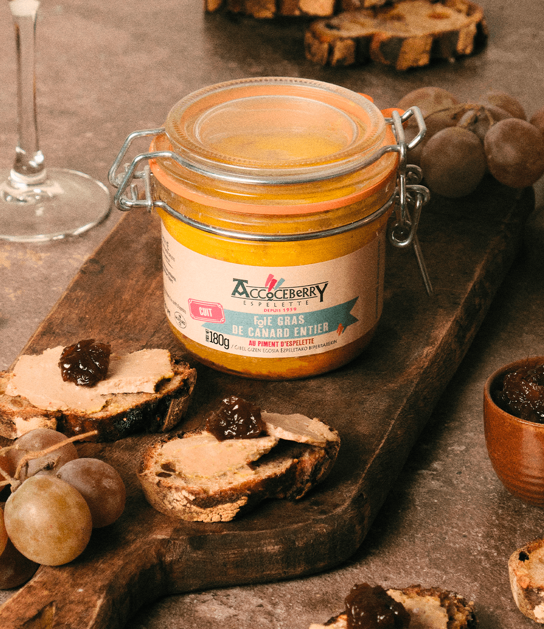 Foie Gras De Canard Entier Cuit Au Piment D'espelette