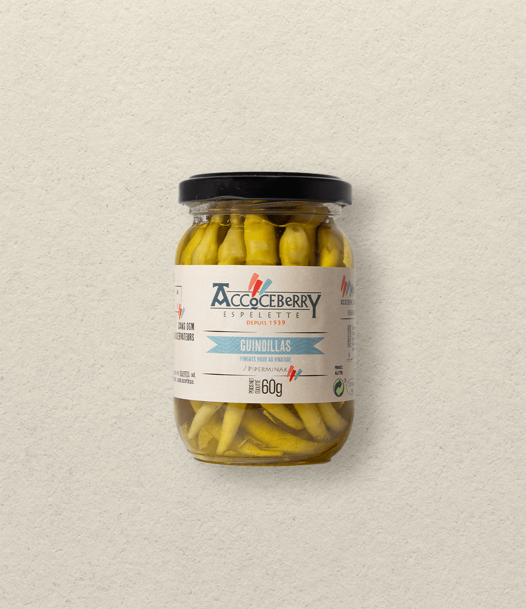 Piment Doux au Vinaigre "Guindillas" 60g