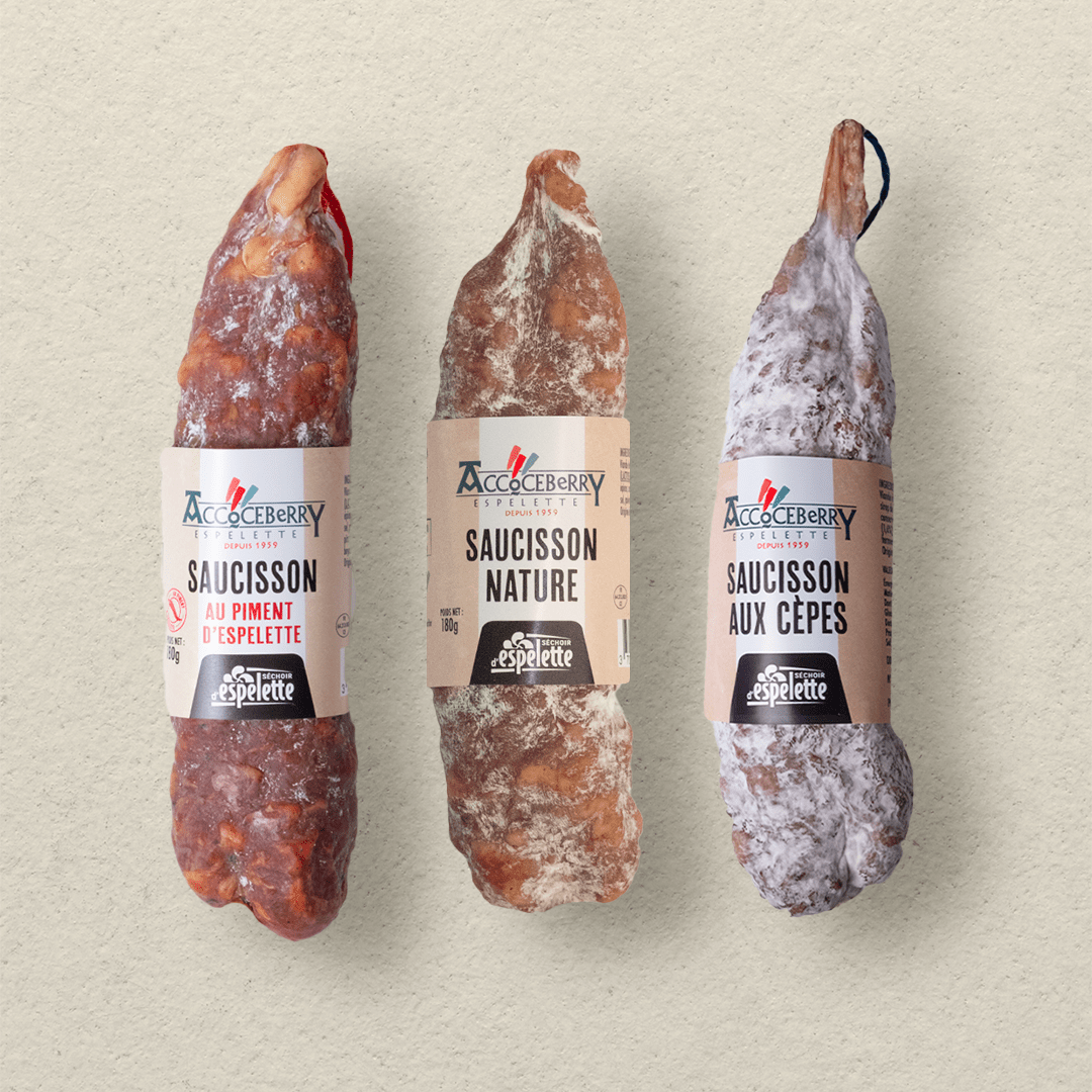 3 Saucissons au choix : 25€