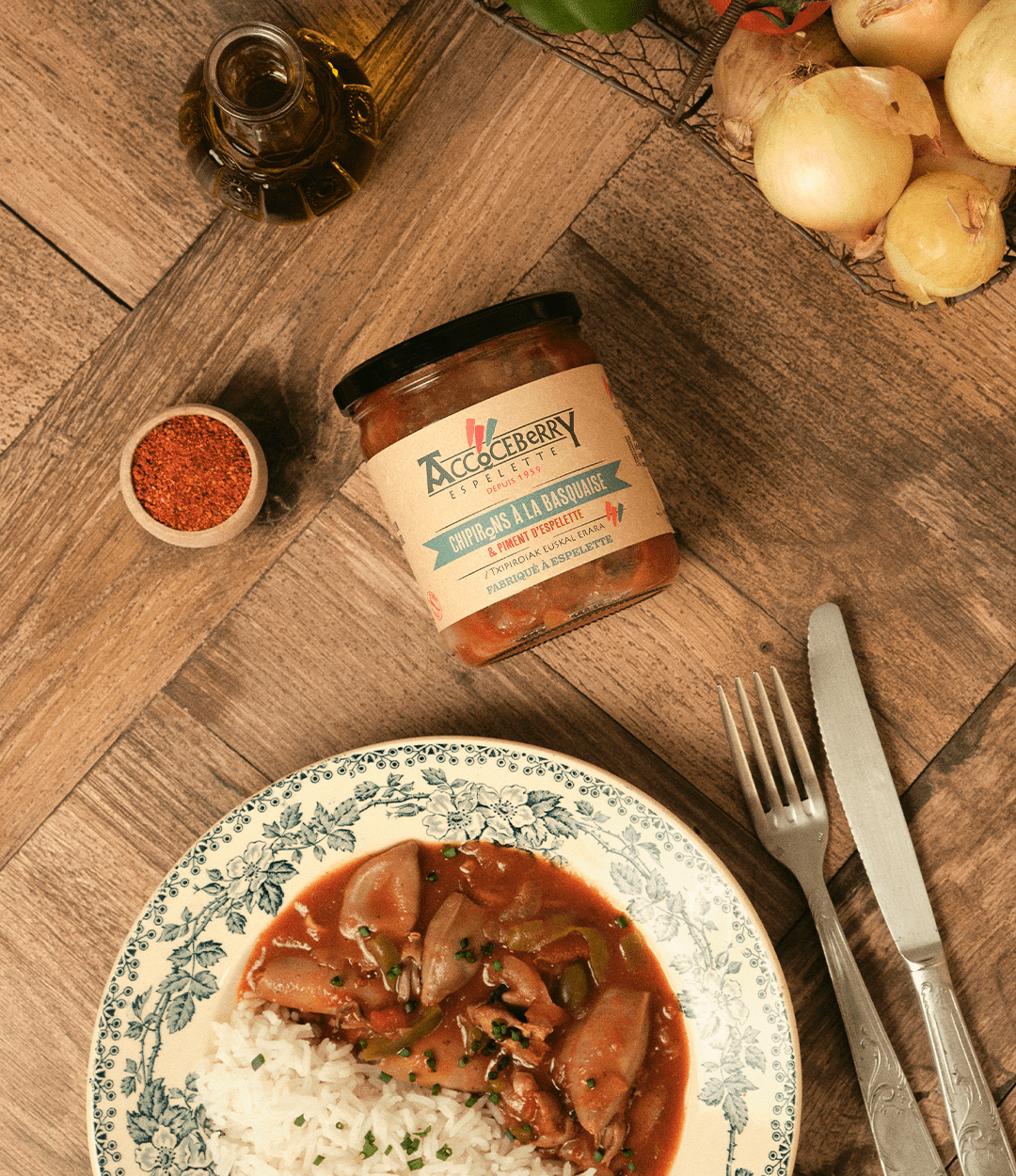 Chipirons à la basquaise