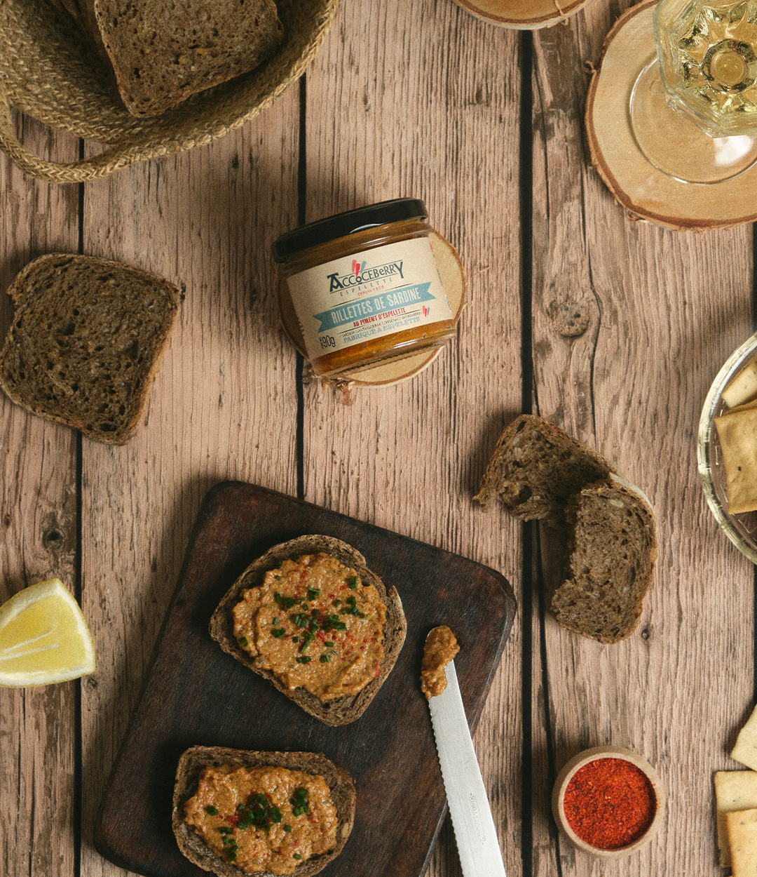 Rillettes de Sardines au Piment d'Espelette