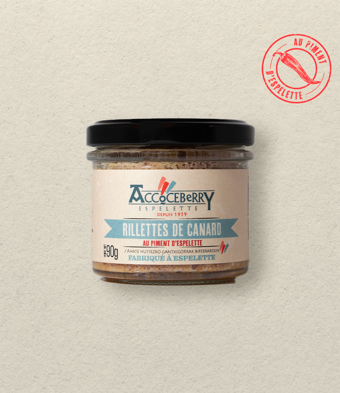 Rillettes de Canard au Piment d'Espelette