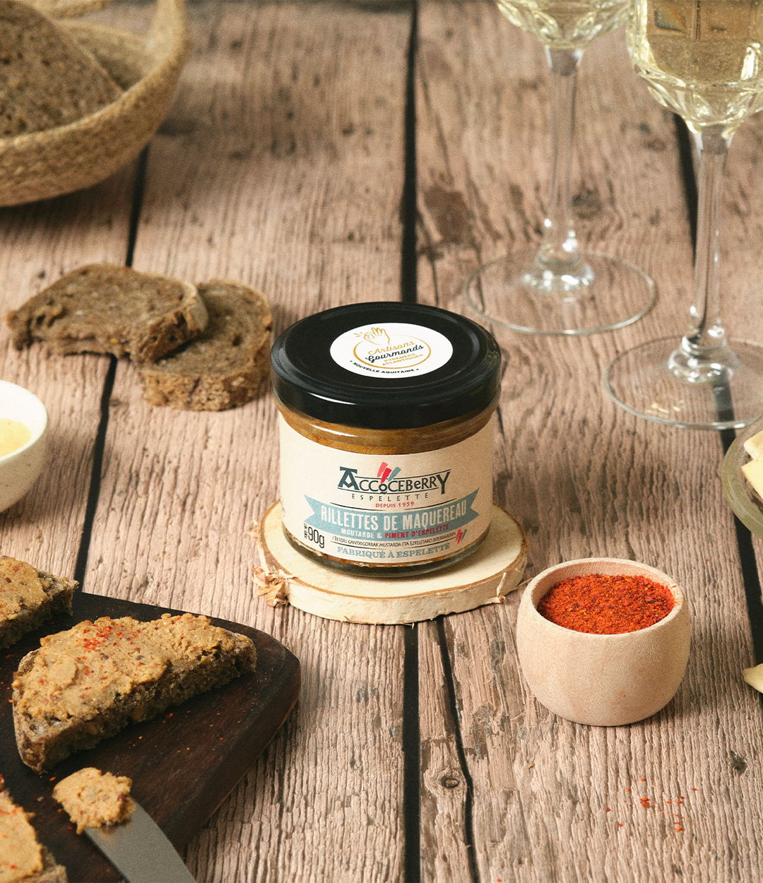 Rillettes de Maquereau Moutarde & Piment d'Espelette