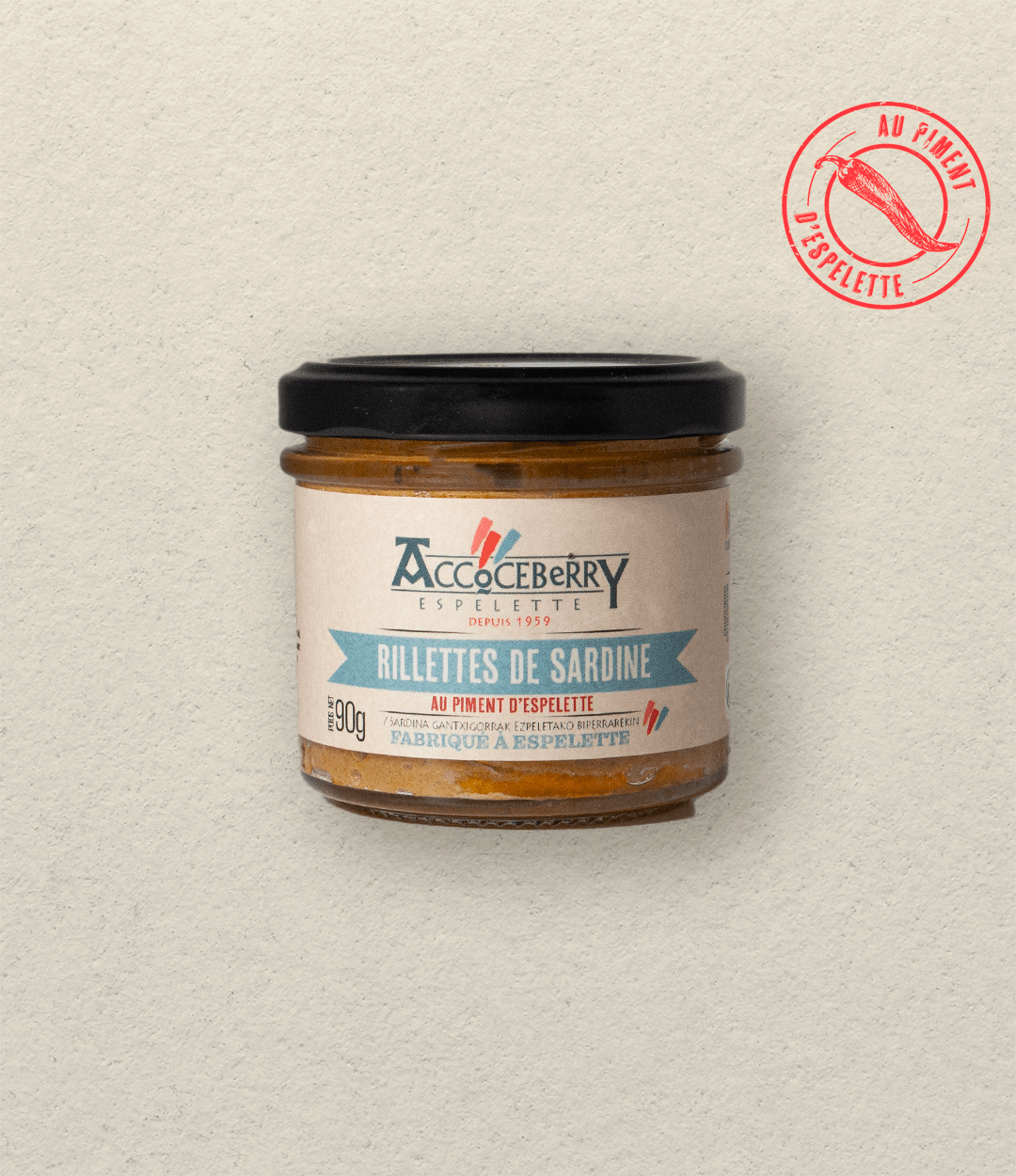 Rillettes de Sardines au Piment d'Espelette