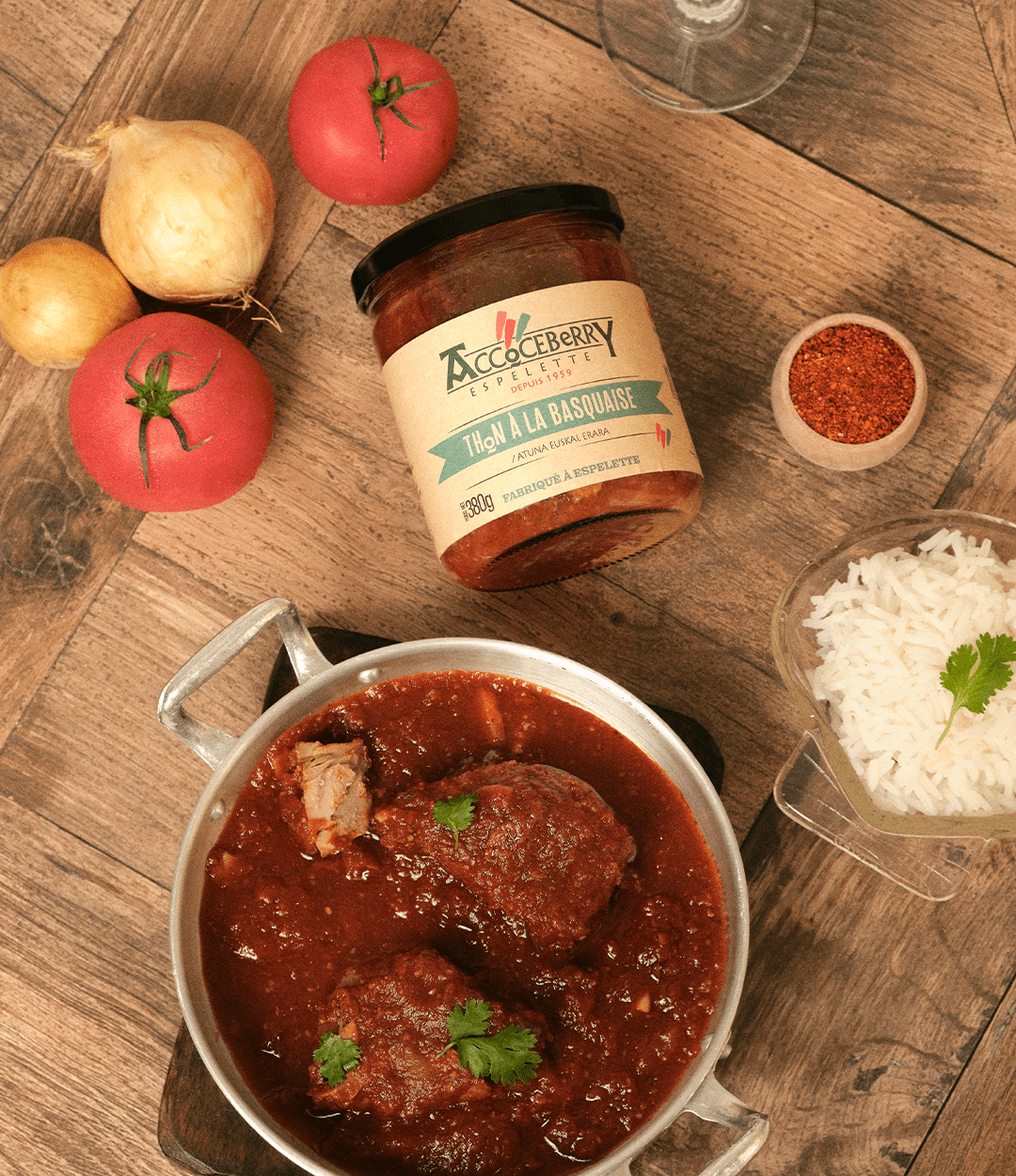 Thon à la Basquaise au Piment d'Espelette